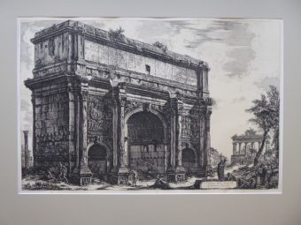 PIRANESI GIOVANNI BATTISTA - Veduta del Arco di Settimio Severo, Rzym [akwaforta]