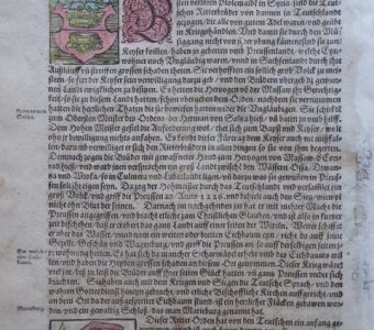 MUNSTER SEBASTIAN - Mapa Prus [Kosmografia 1592 r.]