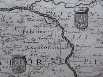 DAHLBERG ERIK - Mapa Polski [miedzioryt]