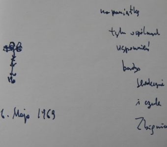 HERBERT ZBIGNIEW - Barbarzyńca w ogrodzie [z autografem i kwiatkiem]