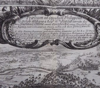 PUFENDORF SAMUEL, DAHLBERGH ERIK - Bitwa pod Filipowem w 1656 r. [miedzioryt]