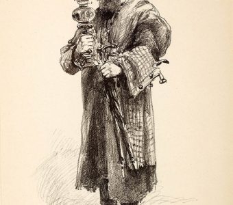 RAPACKI JÓZEF - Żydowski handlarz starzyzną [litografia]