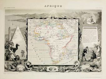 BONHEUR RAIMOND - Mapa Afryki [staloryt]