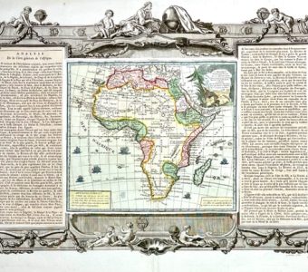 BRION DE LA TOUR LOUIS / DESNOS - Mapa Afryki [miedzioryt]
