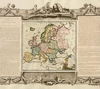 BRION DE LA TOUR LOUIS / DESNOS - Mapa Europy [miedzioryt]