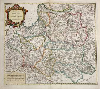 VAUGONDY ROBERT de - Mapa Polski [Le Royaume de Pologne..]