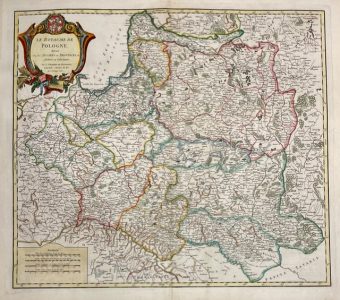 VAUGONDY ROBERT de - Mapa Polski [Le Royaume de Pologne..]