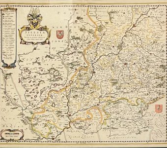 SCULTETUS JONAS - Mapa Śląska [miedzioryt]
