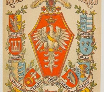 Herby królów polskich [pocztówka]