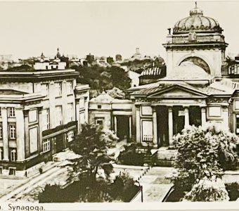 Synagoga w Warszawie [pocztówka w ramce]