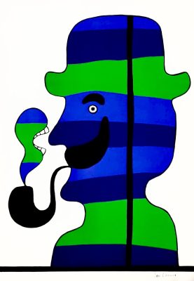 LENICA JAN Mężczyzna z fajką [serigrafia]