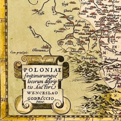 GRODECKI WACŁAW Mapa Polski [Polonie finitimarumque locorum descriptio]