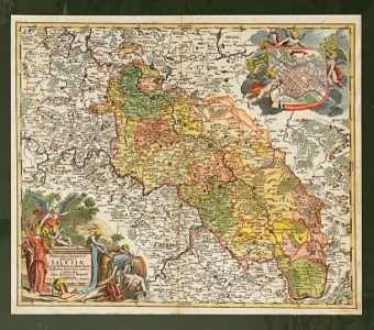 HOMANN JOHANN BAPTIST - Mapa Śląska z planem Wrocławia [Superioris et Inferioris Ducatus Silesiae]