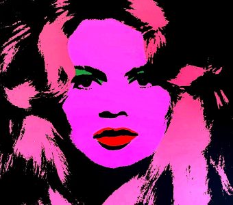 WARHOL ANDY - Brigitte Bardot pink [serigrafia, duży format - oprawiony]