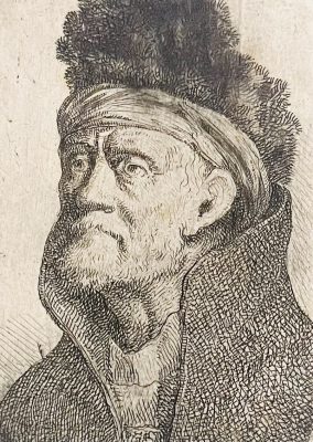 NORBLIN de la GOURDAINE JAN PIOTR Portret mężczyzny [akwaforta]
