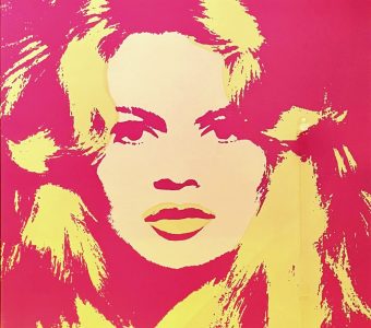 WARHOL ANDY - Brigitte Bardot yellow [serigrafia, duży format - oprawiony]